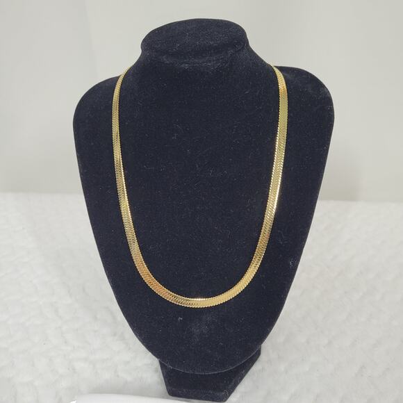 Jennifer Zeuner Allie Necklace 14k Hamilton Yellow Gold Plating IP - Picture 1 of 7